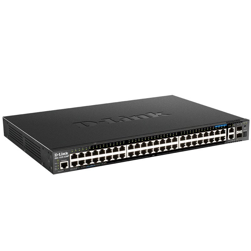 D-link Dgs-1520-52mp Switch Gestionado L3 Gigabit POE 1u Negro