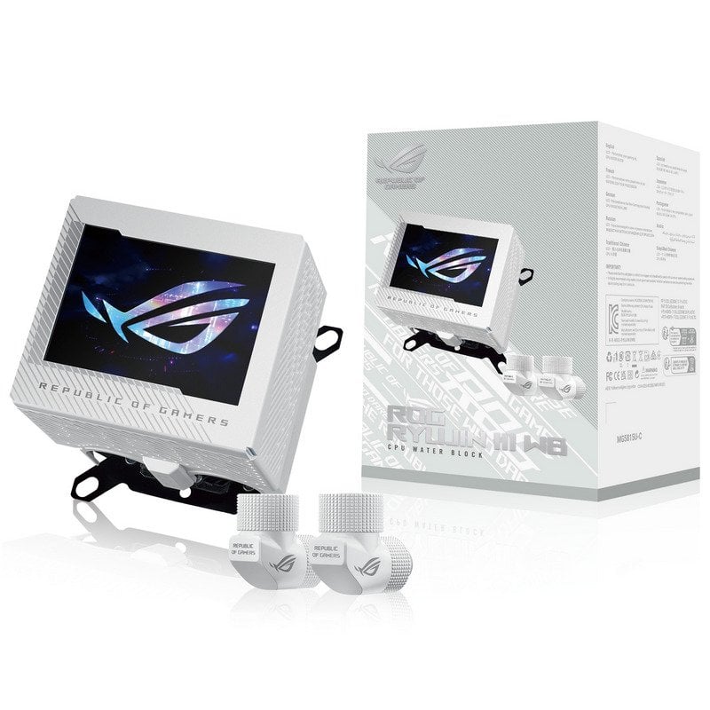 Image of ASUS ROG RYUJIN III WB bianco Edition Blocco di acqua