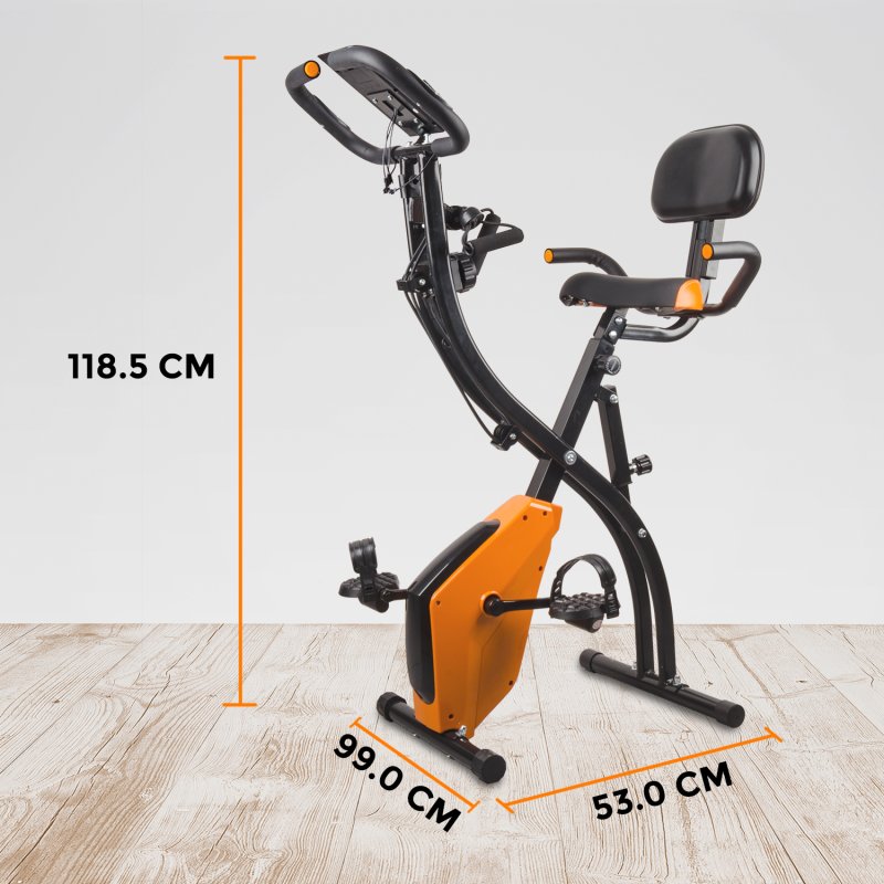 Vélo D'appartement Pliable 4 En 1 Botifly X-Bike - Résistance Magnétique 8 Niveaux, Siège Réglable, Support 150 Kg - 3
