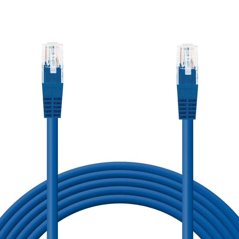 Cabo de rede Ociodual RJ45 Cat.6 0,5m UTP AWG24 1Gbps 500MHz Azul