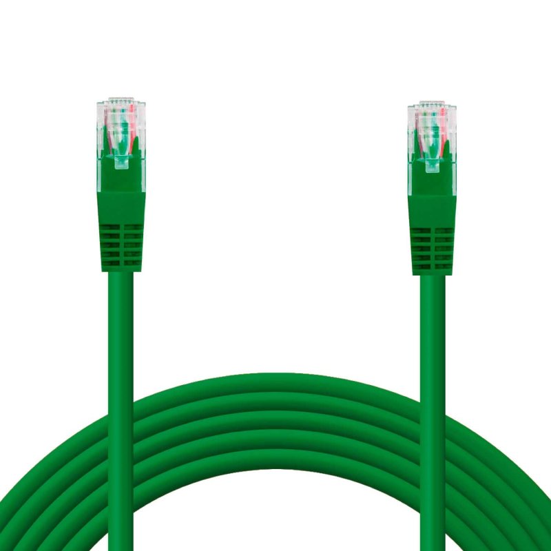 Cabo de Rede Ociodual RJ45 Cat.6 0,5m UTP AWG24 1Gbps 500MHz Verde
