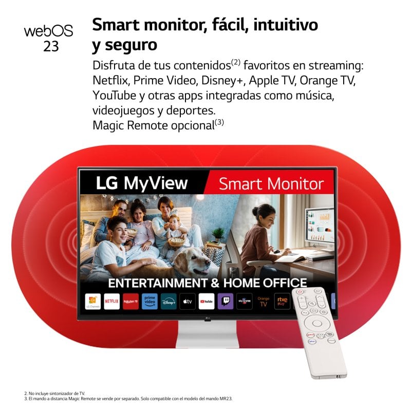 Écran PC Écran PC intelligent LG 43SQ700S-W 42,5