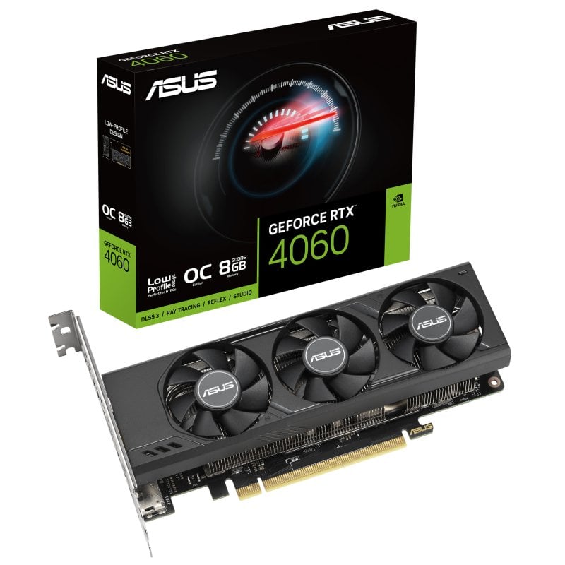 Image of ASUS RTX4060-O8G-LP-BRK NVIDIA GeForce RTX 4060 8 GB GDDR6