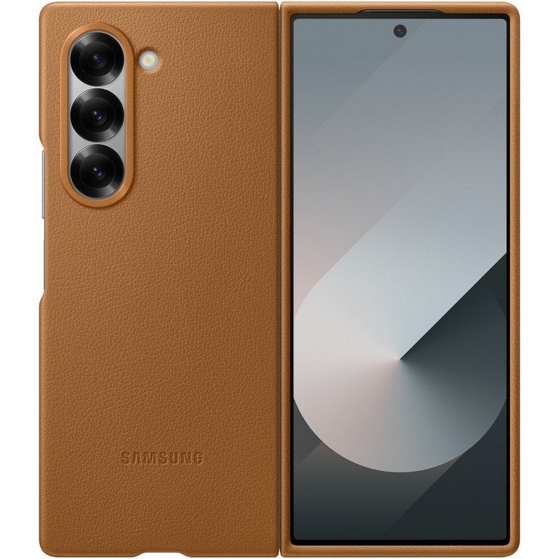 Samsung Eco-Leather Case Funda de Cuero Vegano Marrón para Galaxy Z Fold6