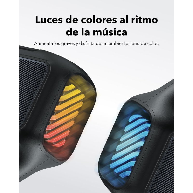 Soundcore Boom 2 Altavoz Inalámbrico 2.1 RGB Negro | PcComponentes.com