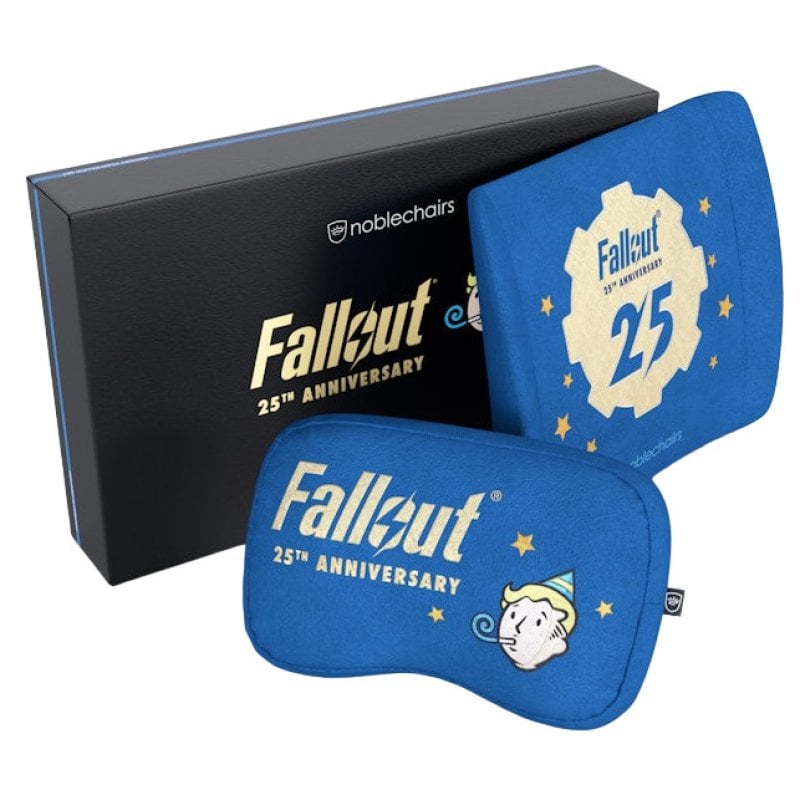 Image of noblechairs Fallout 25th Anniversary Edition Cuscino cervicale/Cuscino lombare Blu 2 pz.