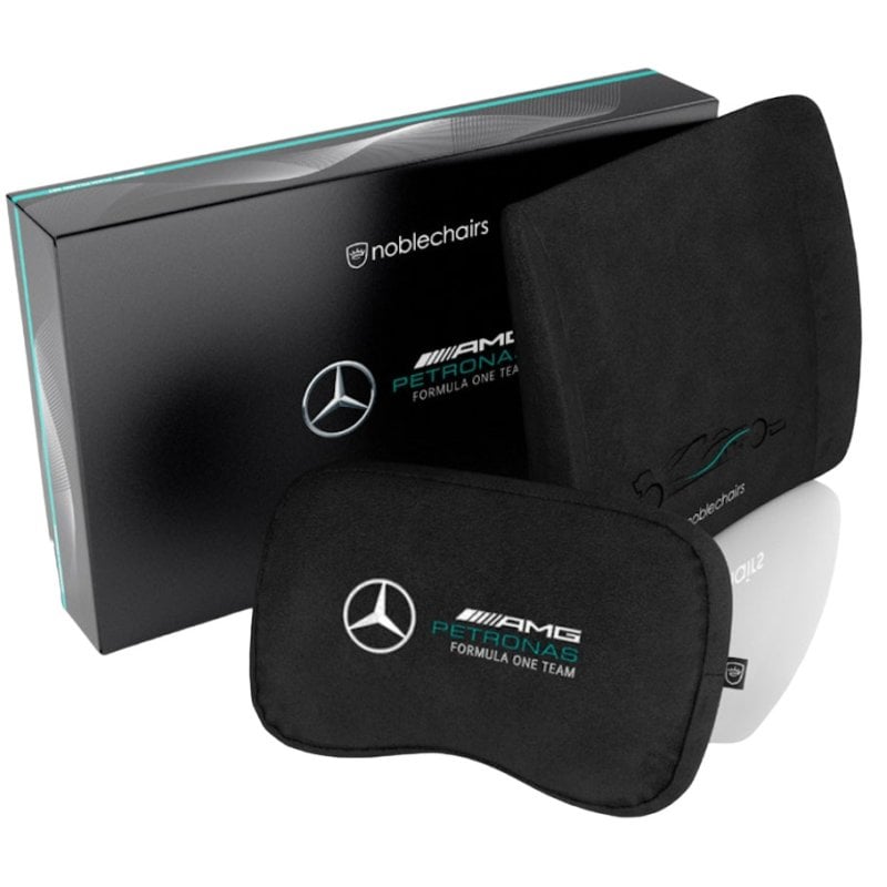 Image of noblechairs Mercedes-AMG Petronas F1 Team Set cuscini Nero 2 pezzo(i)