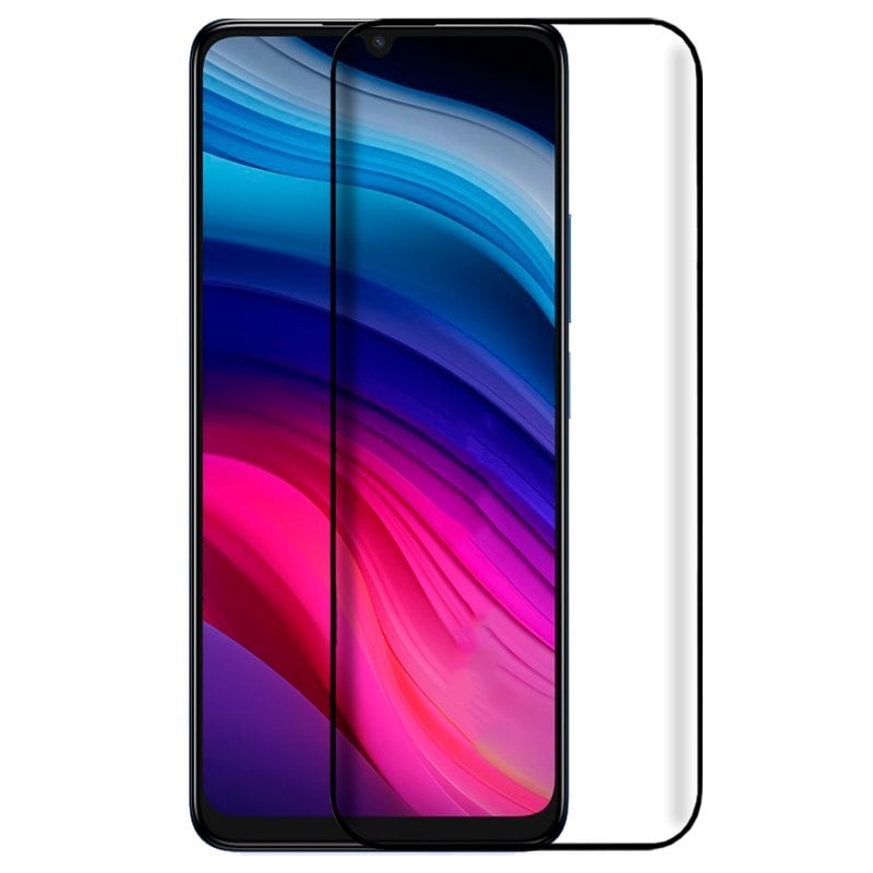 Image of Fantastica protezione per schermo in vetro temperato nero FULL 3D per TCL 505 cod079