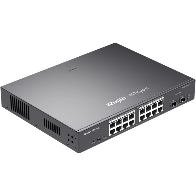 Ruijie Networks RG-ES218GC-P Switch 16 Puertos Gestionado L2 Gigabit Ethernet PoE Negro