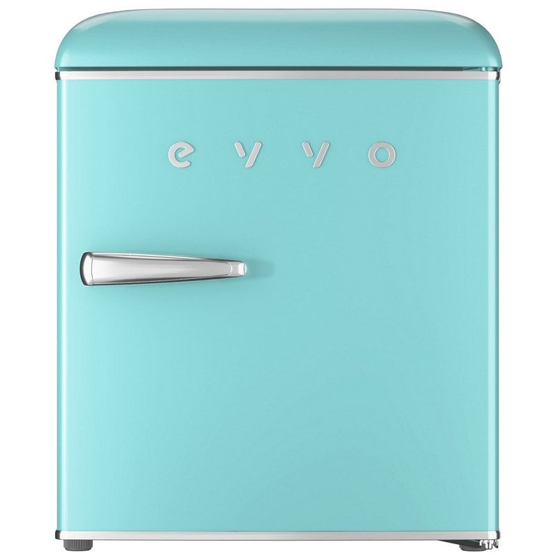 EVVO F20 Frigorífico Mini Retro 45L F Azul Pastel