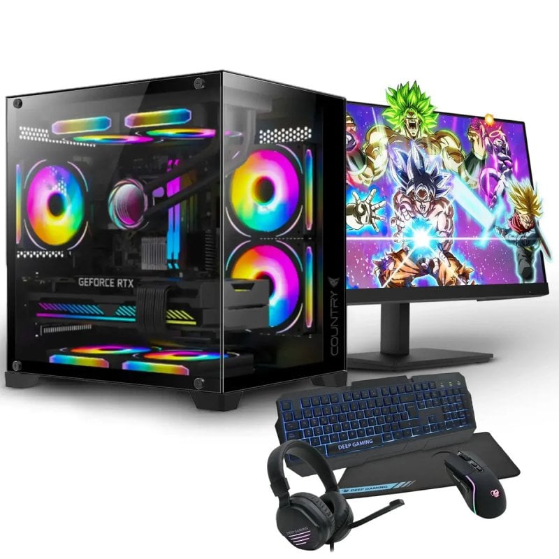 Image of PC Racing Pack Gaming Top Intel Core i7-12700F/32GB/1TB SSD/RTX 4060 + monitor FullHD da 27" + combo gaming