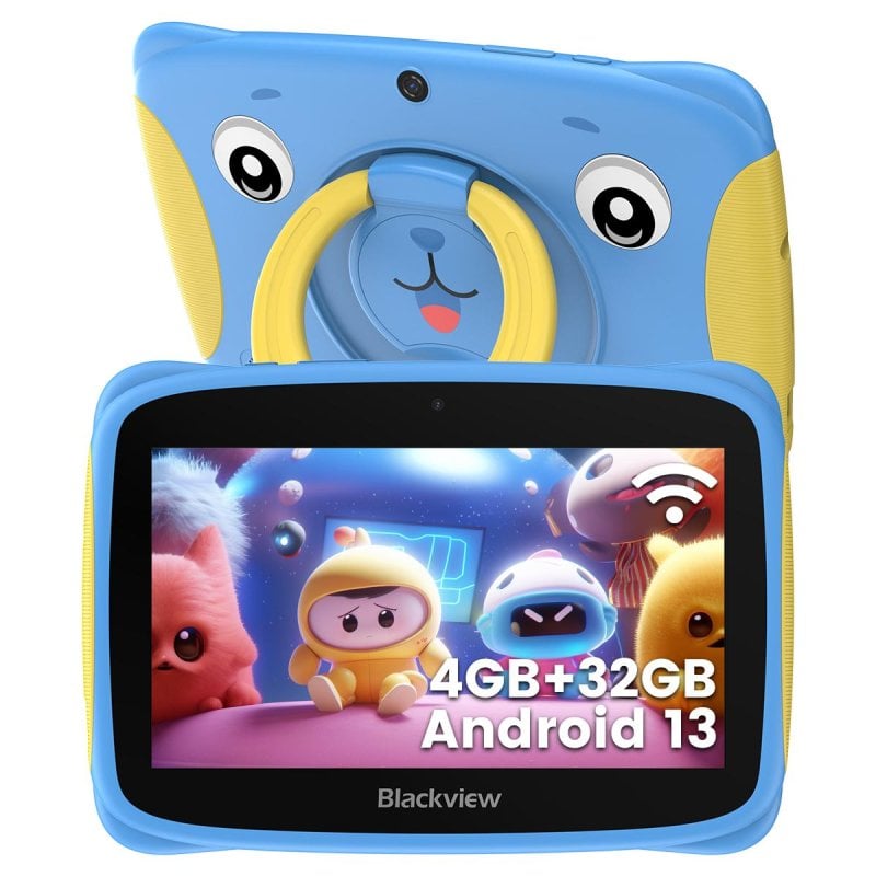 Image of Tablet per bambini neroview Tab 3 Kids 7" IPS HD+ 2/32GB con custodia blu