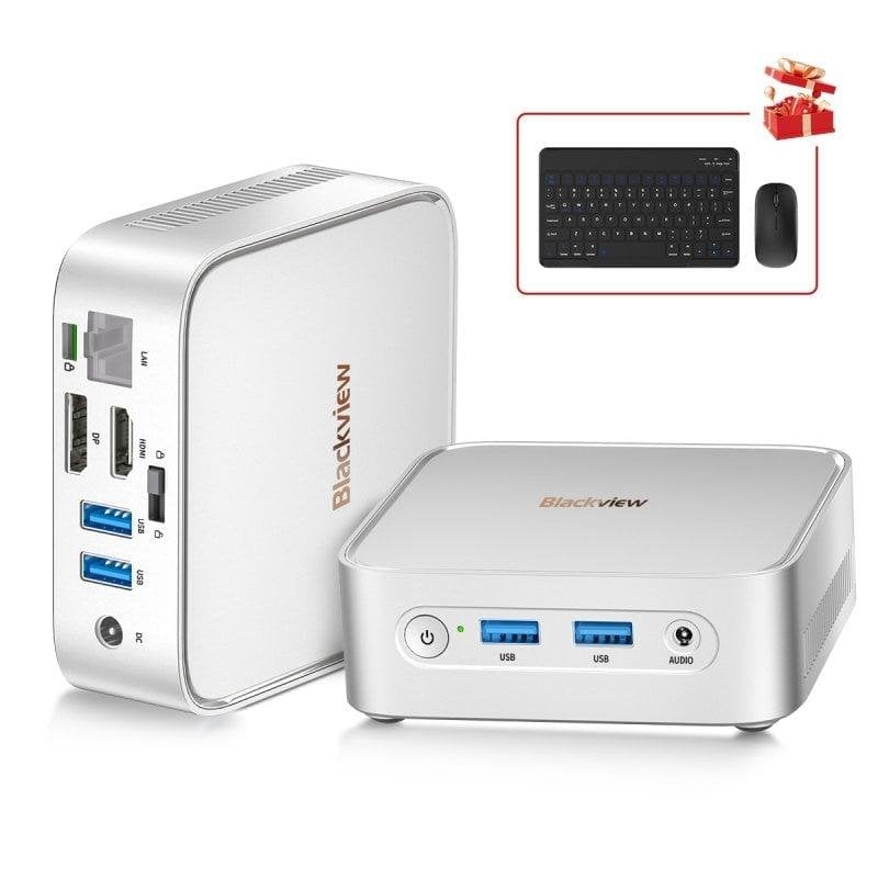 Mini PC Blackview MP50 AMD Ryzen 5 3500U 16GB 512GB SSD Radeon Vega 8 Windows 11 Pro Prata