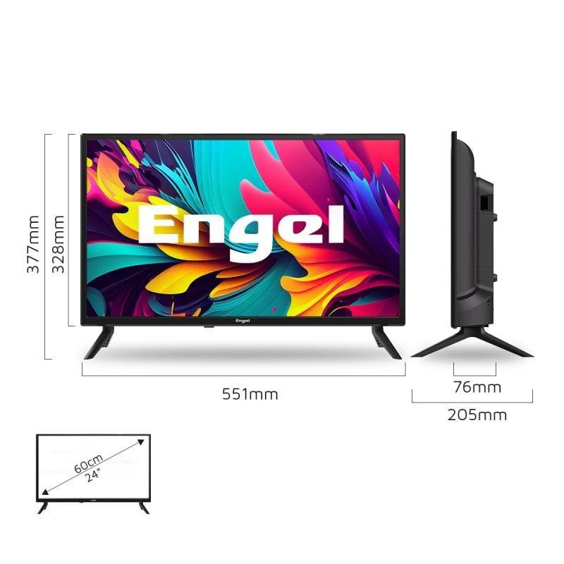 TV LED Tutu 24 Pouces HD - Triple Tuner, Enregistrement USB, Neuve