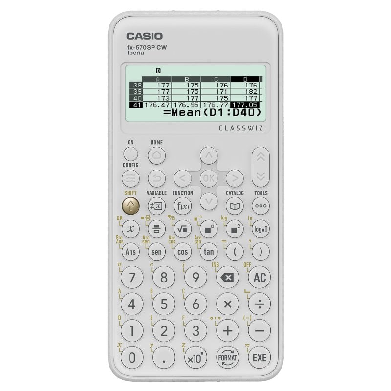 Casio FX-570SPX CW Calculadora Científica Blanca