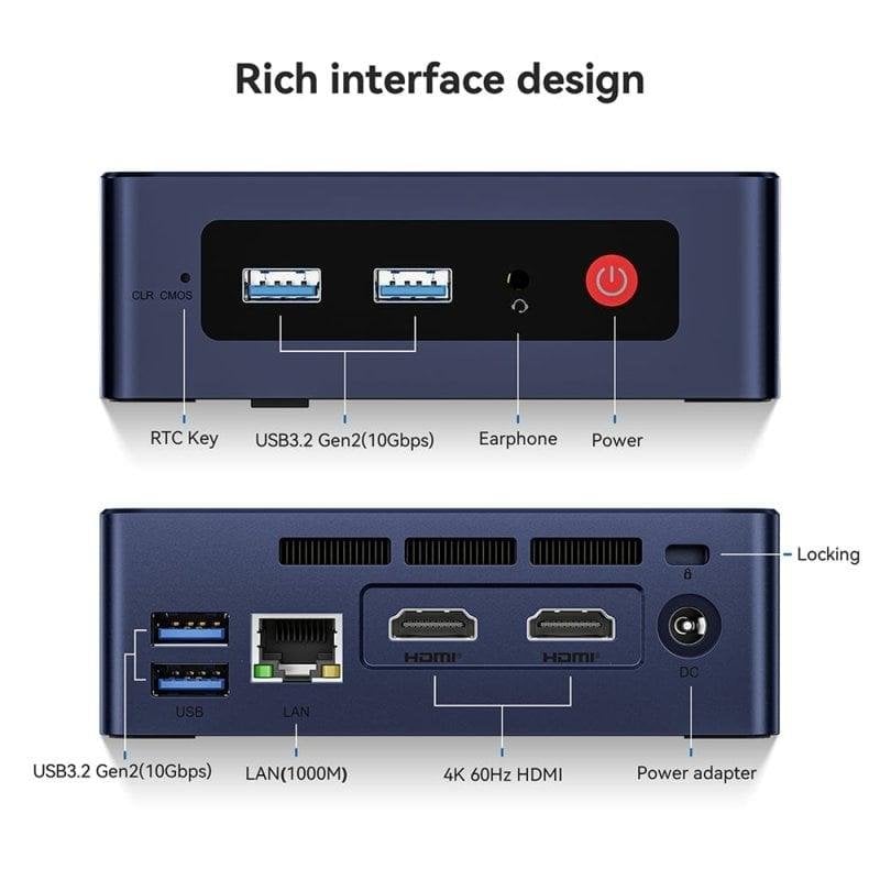 Mini PC Beelink Mini S12 Intel N95/8GB/256GB SSD | PcComponentes.com