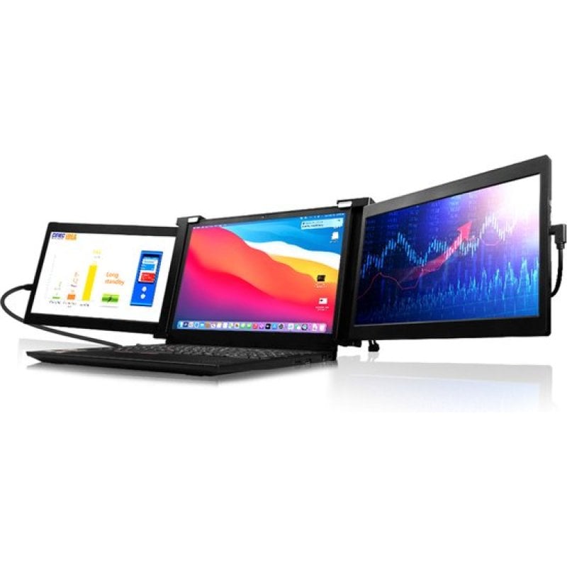 Monitor para laptop de tela tripla Lipa HDR-70 11,6' LED FullHD