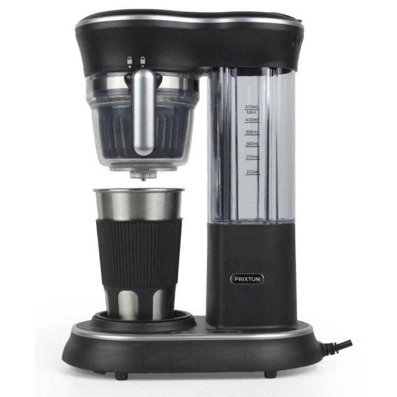 Image of Caffettiera Prixton Capri con macinacaffè e sistema antigoccia 600W Nera