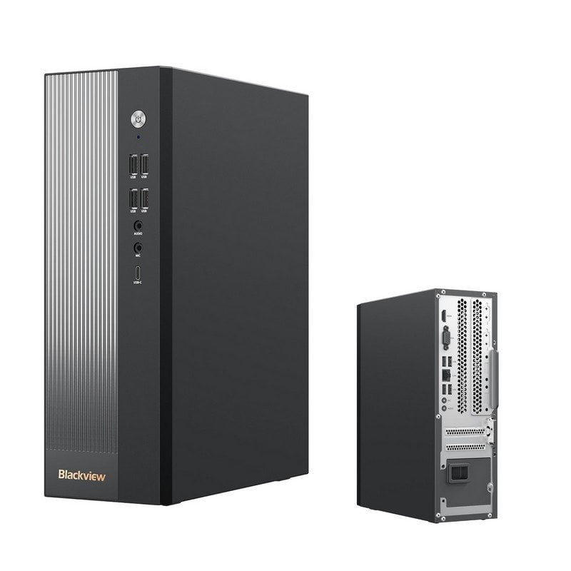 Ordinateur de bureau compact Blackview NEX60 6,37 L, processeur Intel Core 5 210H, 16 Go de RAM DDR4, SSD de 512 Go, Windows 11 Professionnel