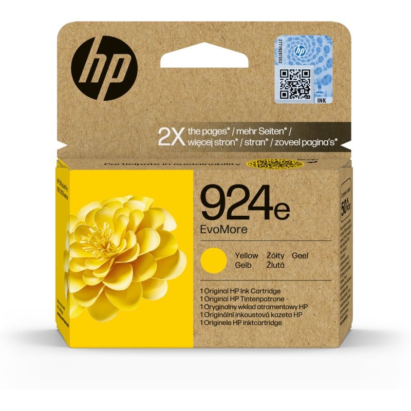 Cartucho de Tinta Original HP 924e EvoMore Amarillo