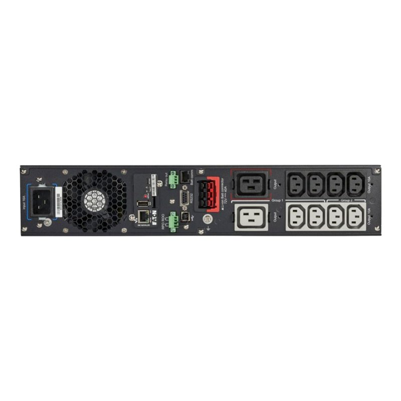 Eaton 9PX RT2U Onduleur montable sur rack / externe CA 200208220230240 V 2200 Watt 2200 VA monophasé Ethernet 101001000 RS 232 USB connecteurs de sortie : 10 PFC ...