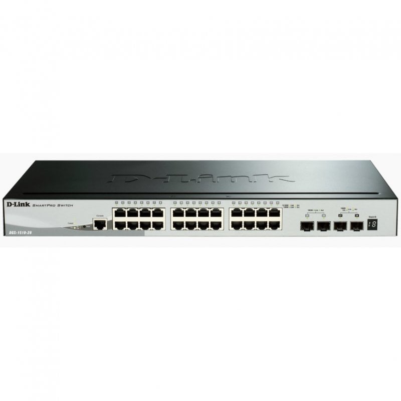 D-Link DGS-1510-28X/E Switch Gestionado L2/3 24Puertos Gigabit + 4 SFP+