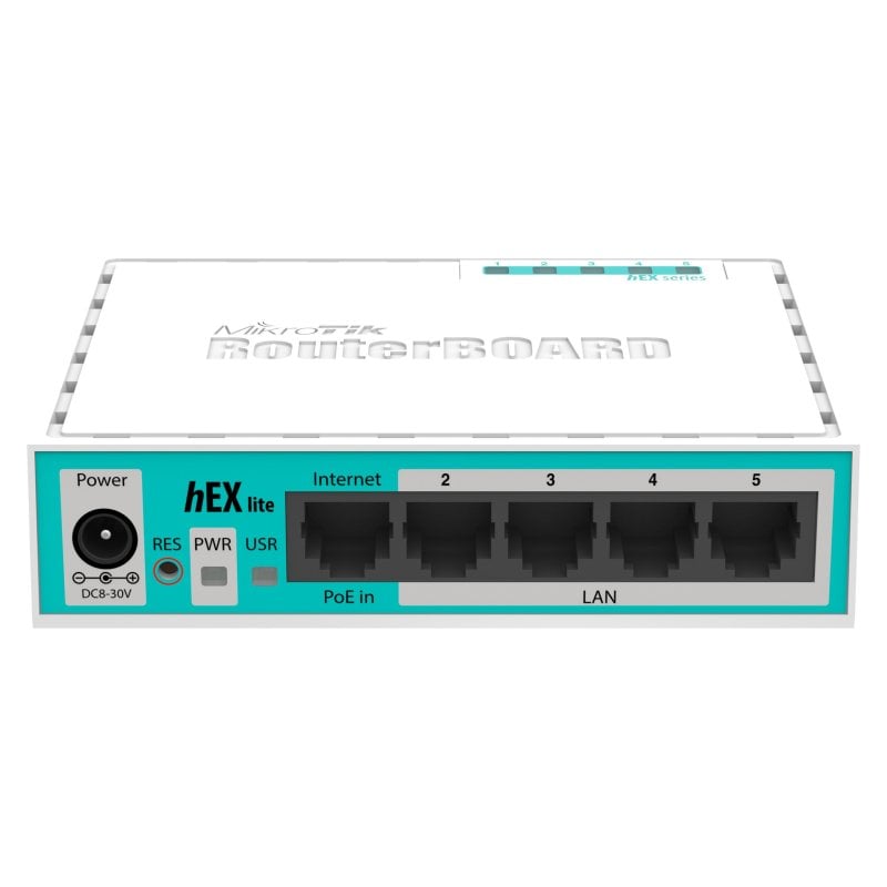 Image of Mikrotik hEX Lite Switch 5 porte 10/100 Bianco