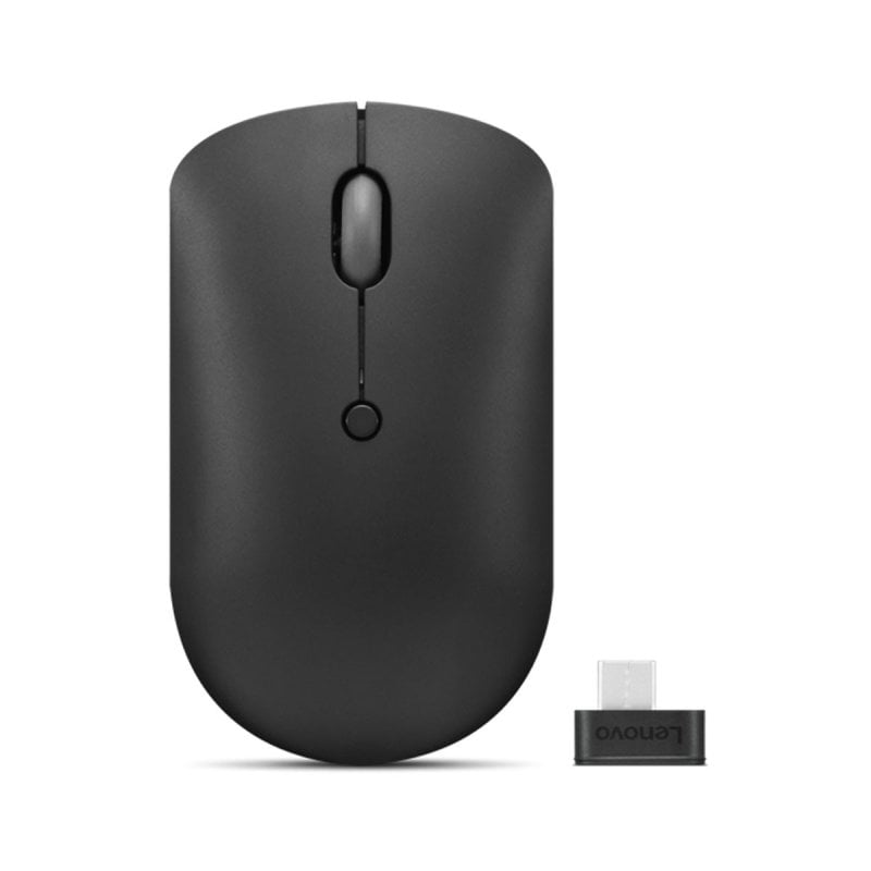 Image of Mouse ottico Lenovo 400 USB-C compatto wireless 2400 dpi Nero