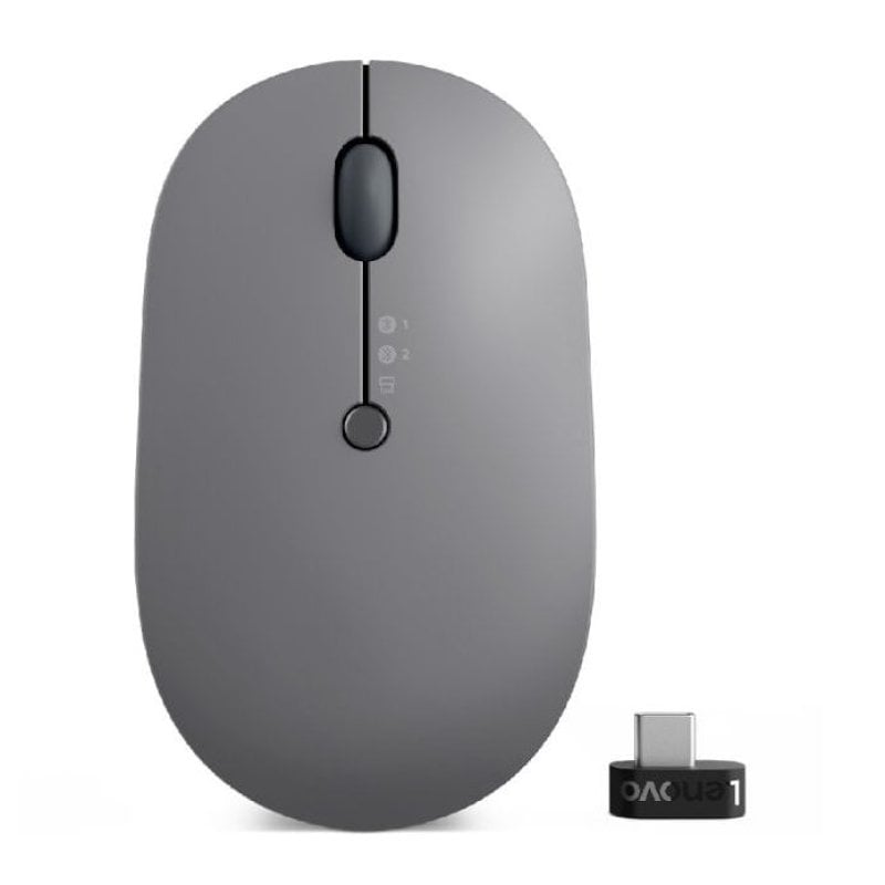 Image of Mouse ottico wireless multidispositivo Lenovo Go 2400 dpi Grigio