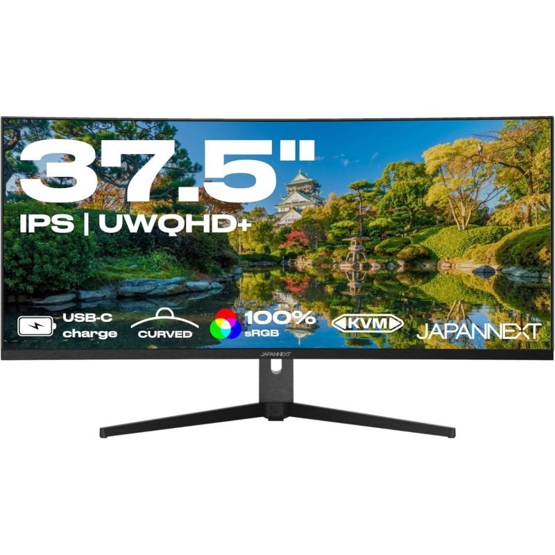 JAPANNEXT JN-IPSC375UWQHDPR-H-C65W 37,5' LED IPS UltraWide QHD+ 75Hz Curva FreeSync USB-C
