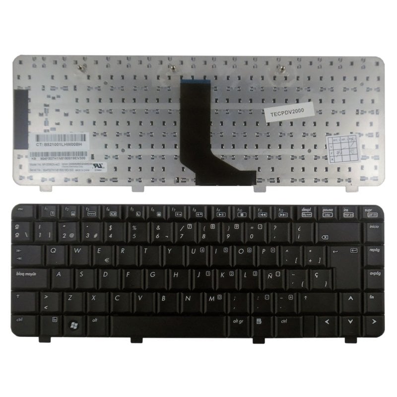 Image of Tastiera portatile Hp Pavilion Dv2000 Dv2100 Dv2200 Dv2300 Dv2400 cod079