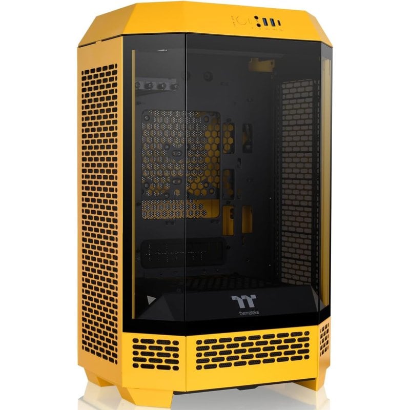 Image of Thermaltake The Tower 300 Bumblebee Miniitx 2xusba 3.2 Custodia Senza Alimentatore Nero