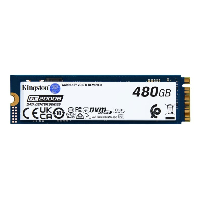 Image of Kingston Technology DC2000B M.2 480 GB PCI Express 4.0 NVMe 3D TLC