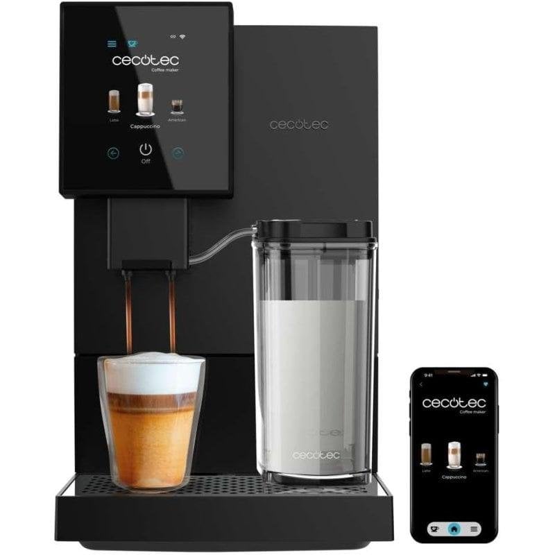 Cafeteira Superautomática Cecotec Cremmaet Compactccino Connected 1,1L 19 bares WiFi e Depósito de Leite Cafeteira Superautomática Cecotec Cremmaet Compactccino Connected 1,1L 19 bares WiFi e Depósito de Leite