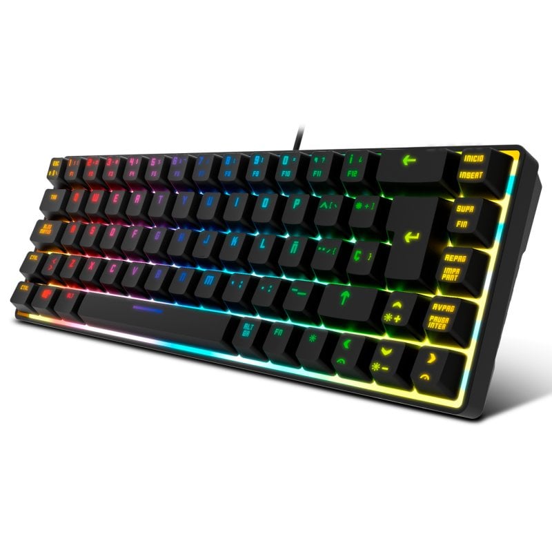 Krom Kalista RGB Teclado Gaming Membrana Negro