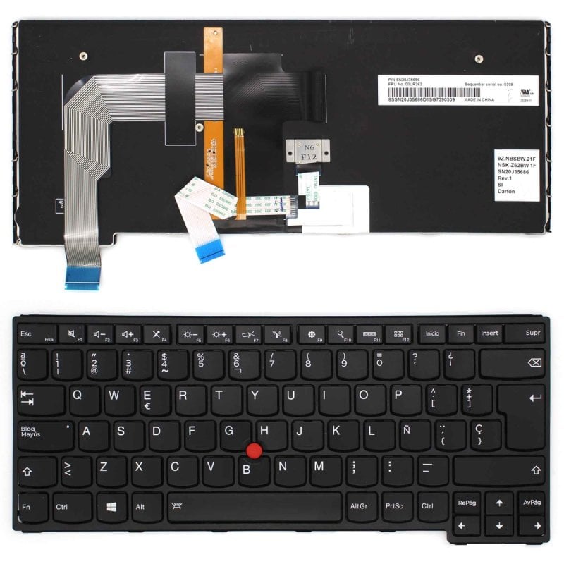 Image of Tastiera portatile Lenovo Thinkpad S3 Yoga 14 P40 Yoga 460 Mt 20el 20em 20gq 20gr