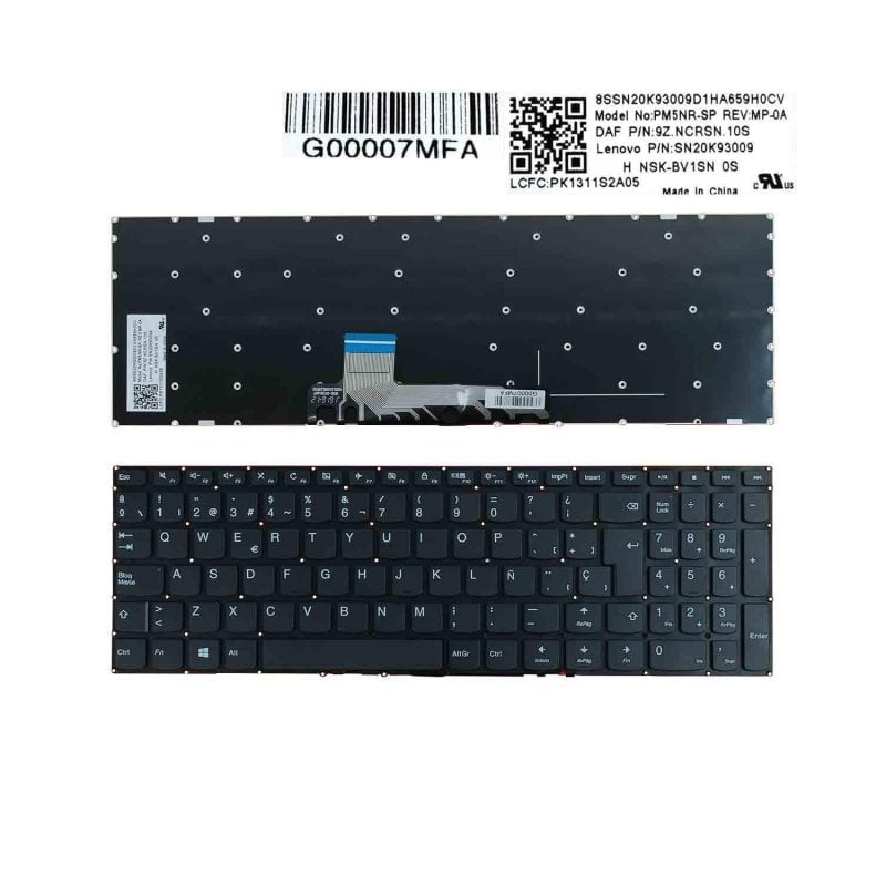 Teclado Para Portátil Lenovo Ideapad 310s-15isk 510s-15isk 310s-15ikb Negro Sin Marco