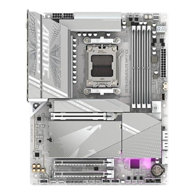 Carte mère Gigabyte X870 AORUS ELITE WIFI7 ICE X870 AM5 DDR5 ATX WiFi 7 PCIe 5.0 RGB
