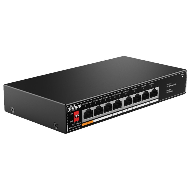 Image of Dahua Technology SF1008LP Switch non gestito L2 10/100 8 porte PoE