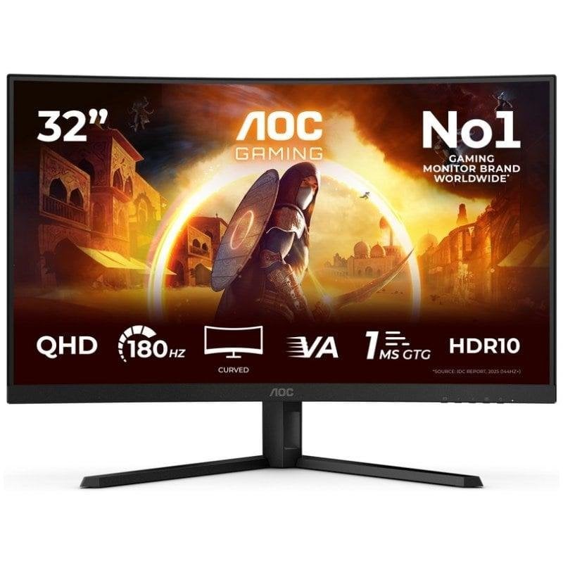 Ecran PC AOC CQ32G4VE 31,5" QHD 180 Hz Fast VA Incurve 1 ms HDR10