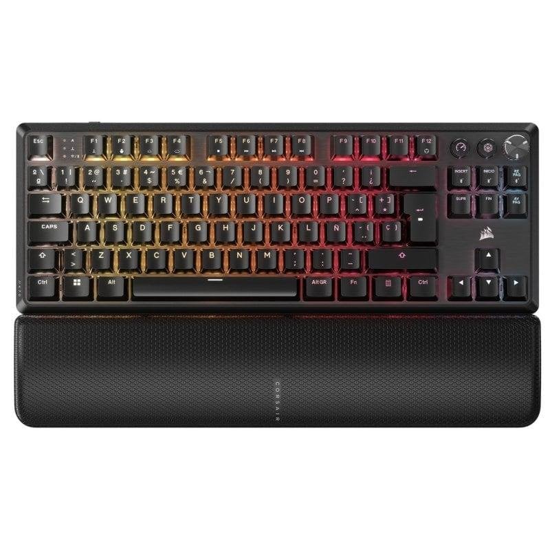 Teclado Corsair K70 CORE TKL Wireless Gaming Mecánico RGB CORSAIR MLX Red v2 Negro