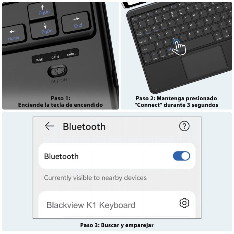 Tastiera Wireless in Silicone, Tastiera Pieghevole BT 3.0 a 108 Tasti, Tastiera Arrotolabile Impermeabile a Tenuta Completa, Tastiera Mute da Gioco per PC Notebook Laptop (Nero