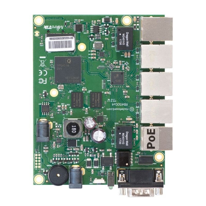 Image of Mikrotik RB450Gx4 router cablato Gigabit Ethernet Verde