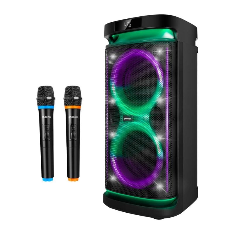 Phoenix Rumbleboss XL Alto-falante portátil Karaokê Bluetooth 160W RMS preto