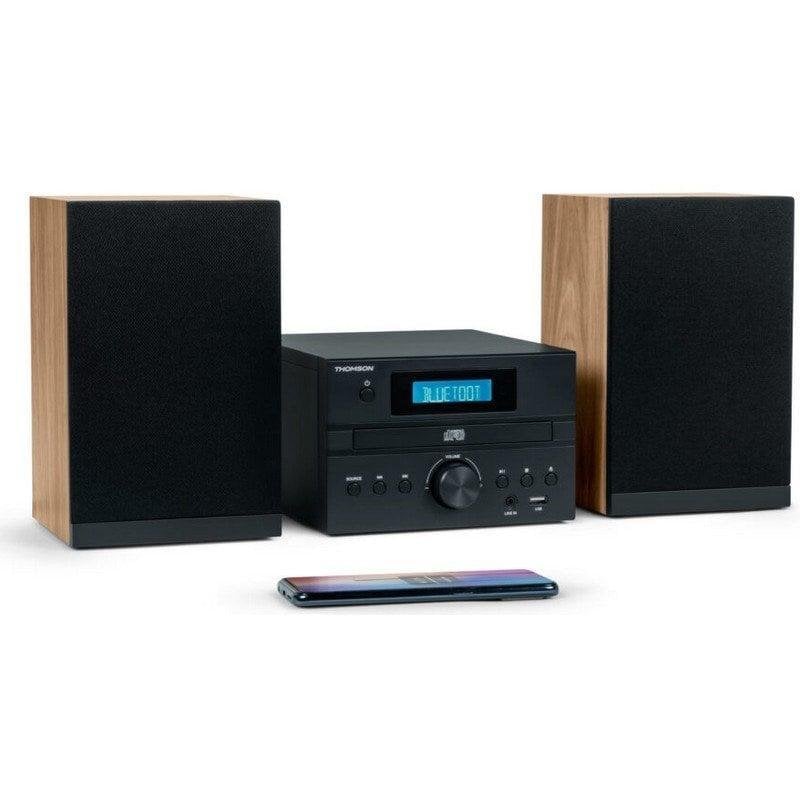 Microset Thomson MIC123BT 10W RMS Bluetooth Radio CD USB Zwart