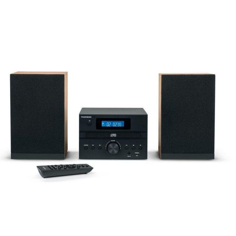 Micro Chaîne Thomson MIC123BT 10W RMS Bluetooth Radio CD USB Noir
