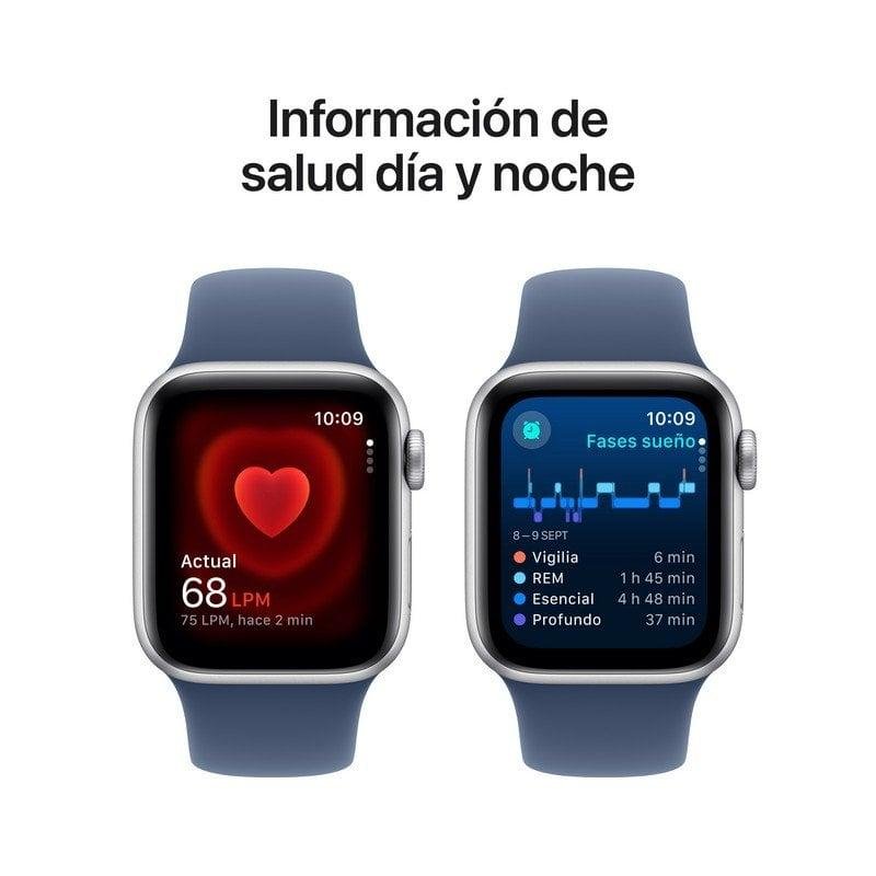Apple Watch SE GPS 40mm Caja de Aluminio Plata con Correa