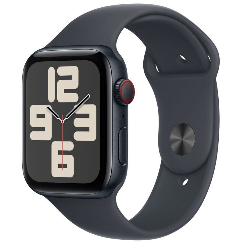 Image of Apple Watch SE GPS + Cellular Cassa in alluminio Midnight da 44 mm con cinturino Sport Midnight - M/L