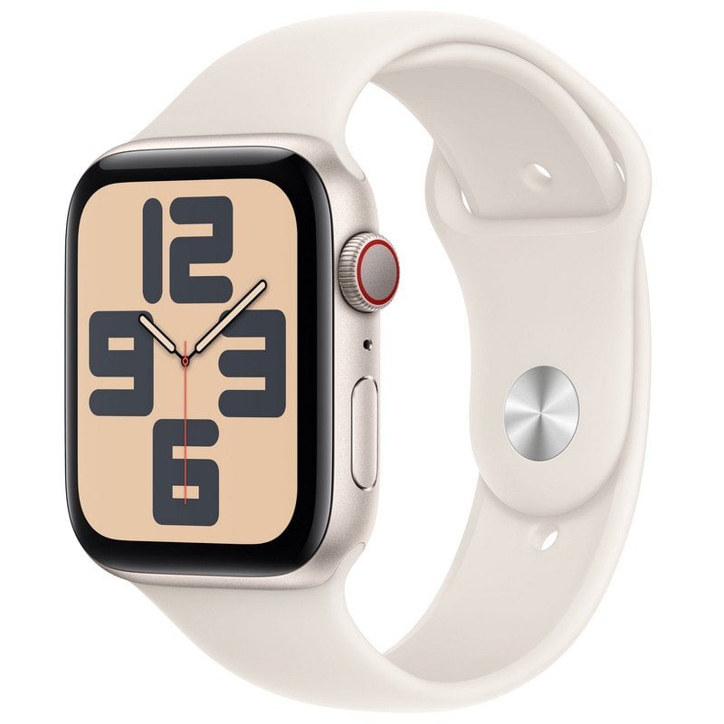 Apple Watch SE GPS + Cellular 44mm Caja de Aluminio con Correa Deportiva Blanco Estrella S/M