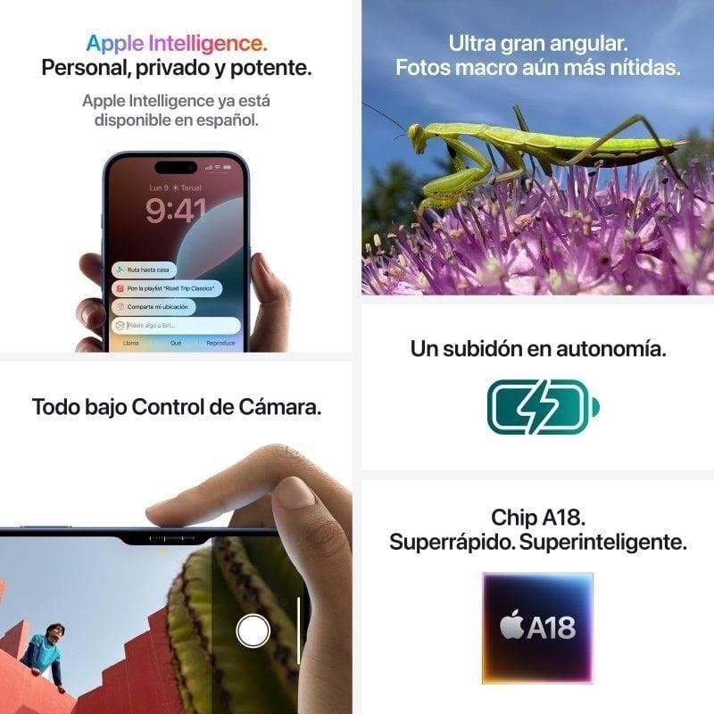 Apple iPhone 16 Plus Negro 128 GB | PcComponentes.com